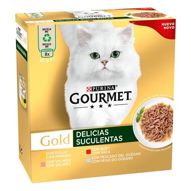 GOURMET GOLD Delícias Suculentas 8x85g