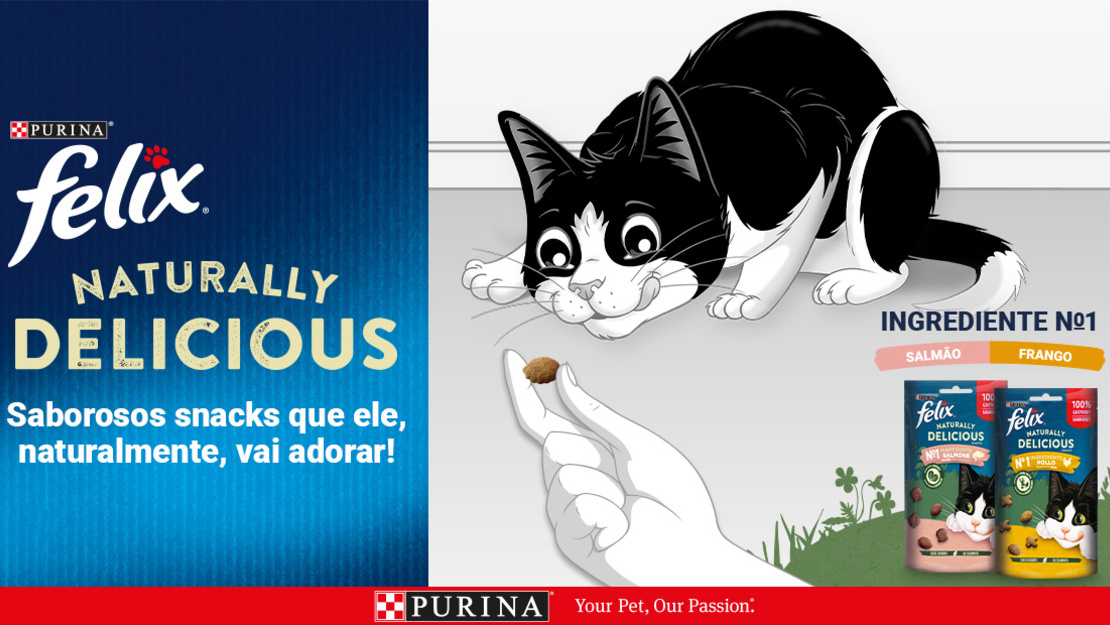 Produtos Purina: snacks para gatos