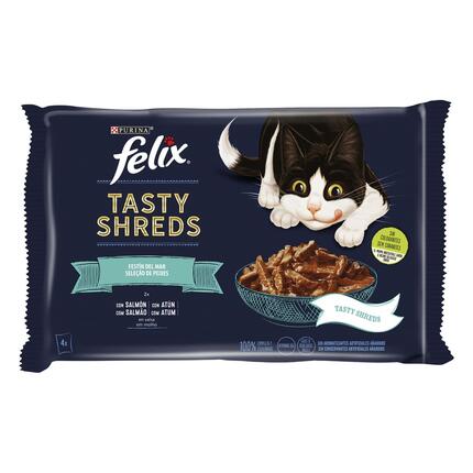 Tasty Shreds Seleção de Peixes Atum e Salmão