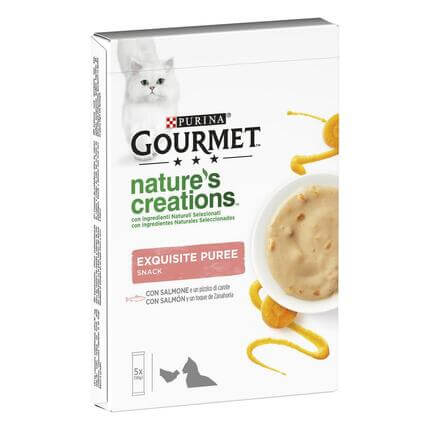 GOURMET Nature's Creations Snack Puré Com Salmão e uma pitada de Cenoura