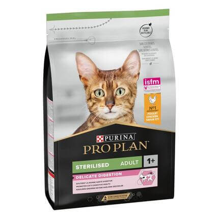 PRO PLAN Esterilizado Adulto 1+ DELICATE DIGESTION | DIGESTÃO DELICADA Rico em Frango