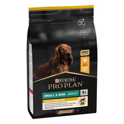 PRO PLAN Cão Adulto Porte Pequeno e Mini Light / Sterilised  Rico em Frango
