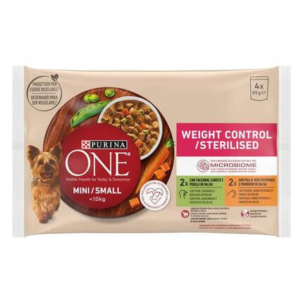 PURINA ONE Mini/Small Especial Controlo de Peso Receitas em Molho - Peru