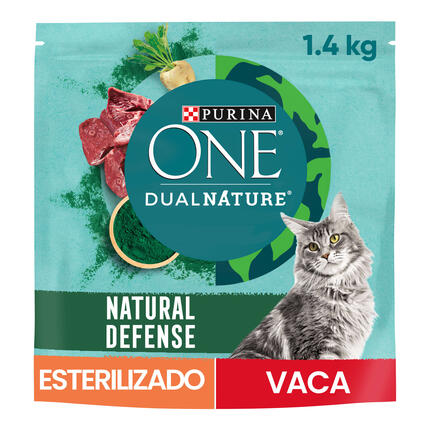 Purina ONE® Dual Nature Sterilcat Vaca com Espirulina