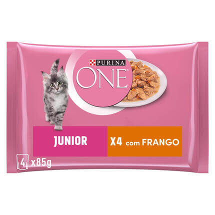 PURINA ONE Junior 1-12 Meses Receitas em Molho - Frango