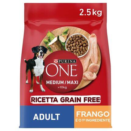 Purina ONE® Medium/Maxi Adult Grain Free Frango