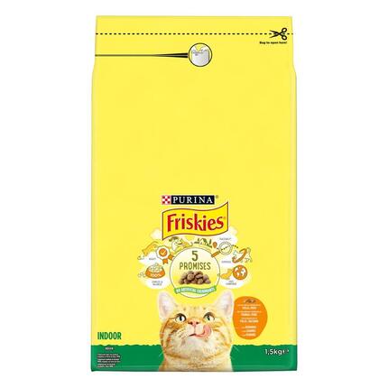 3222270158428, 7613032918729 FRISKIES Indoor Frango e Peru - Gato Seco