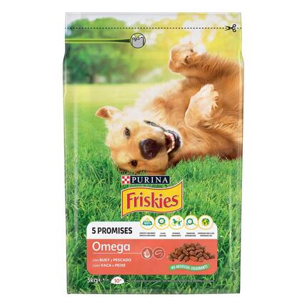 7613034010605 FRISKIES OMEGA Vaca e Peixe - Seco Cão