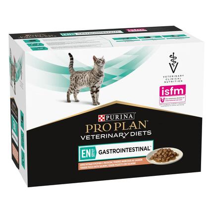 PRO PLAN VETERINARY DIETS Feline EN St/Ox Gastrointestinal Saquetas com Salmão