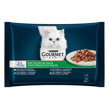 GOURMET Perle Finos Pedaços em Molho - Frango, Borrego, Coelho e Vitela