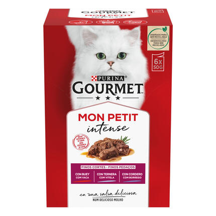 GOURMET Mon Petit Intense - Vaca, Vitela e Borrego