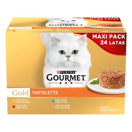 GOURMET Gold Tartelette - com Frango, com Vaca, com Atum, com Salmão