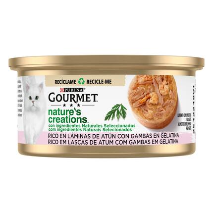 GOURMET Nature's Creations Rico em Lascas de Atum com Gambas em Gelatina