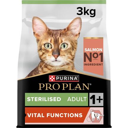 PRO PLAN Esterilizado Adulto 1+ VITAL FUNCTIONS | FUNÇÕES VITAIS Rico em Salmão