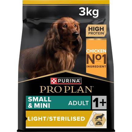 PRO PLAN Cão Adulto Porte Pequeno & Mini Light/ Sterilised Rico em Frango