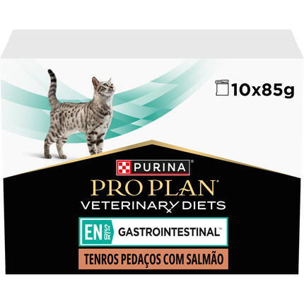 PRO PLAN VETERINARY DIETS Feline EN St/Ox Gastrointestinal Saquetas com Salmão