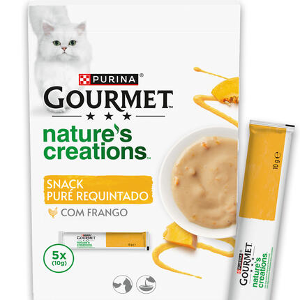 GOURMET Nature's Creations Snack Puré Com Frango e uma pitada de Abóbora