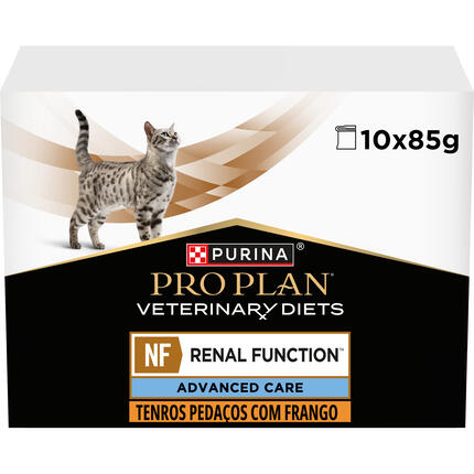 PRO PLAN VETERINARY DIETS Feline NF Renal Function ADVANCED CARE Saquetas com Frango