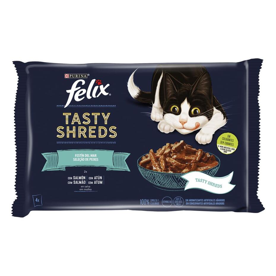 Tasty Shreds Seleção de Peixes Atum e Salmão