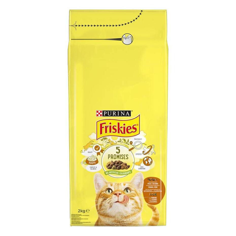3010470150119 FRISKIES Frango e Peru - Gato Seco