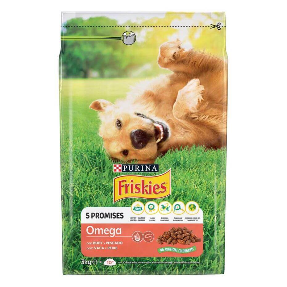 7613034010605 FRISKIES OMEGA Vaca e Peixe - Seco Cão