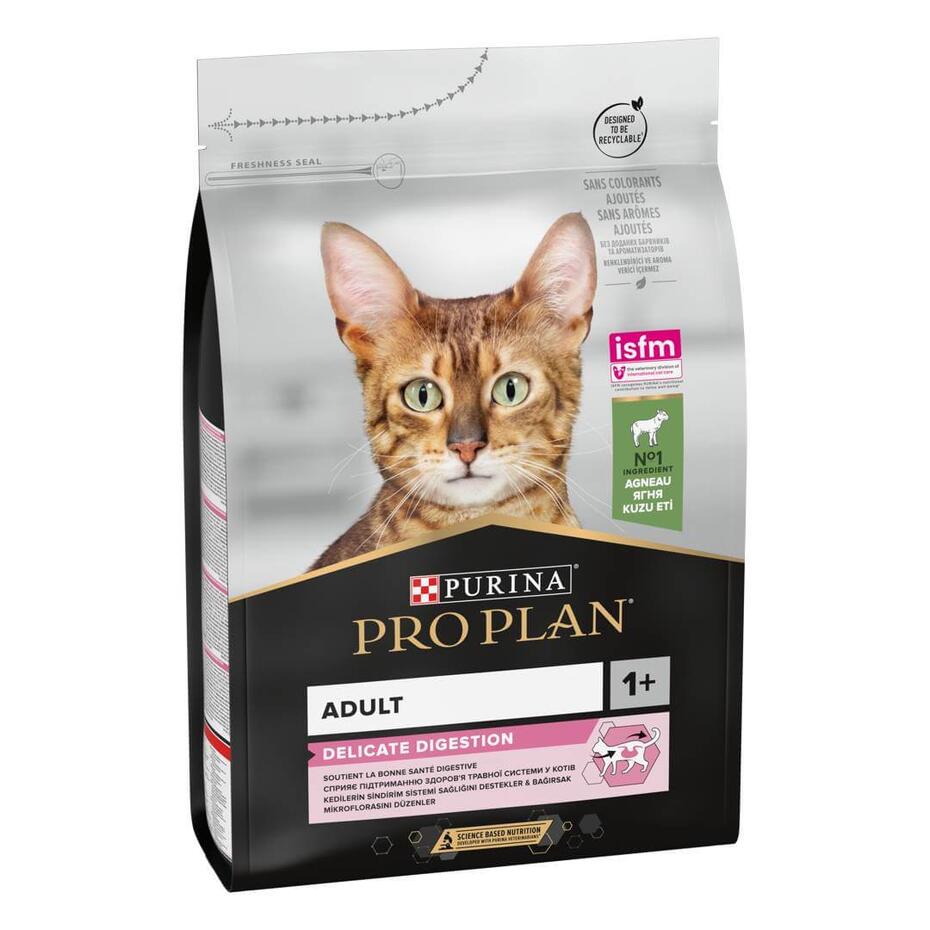 PRO PLAN Gato Adulto 1+ DIGESTÃO DELICADA Rico em Borrego