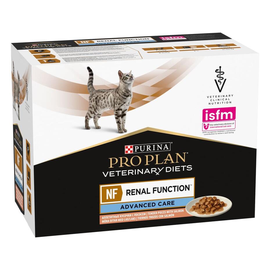 PRO PLAN VETERINARY DIETS Feline NF Renal Function ADVANCED CARE Saquetas com Salmão