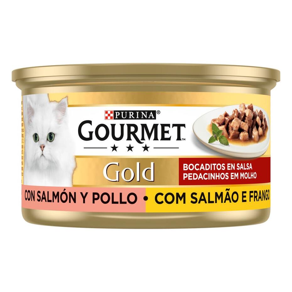 GOURMET Gold Pedacinhos em Molho com Salmão e Frango
