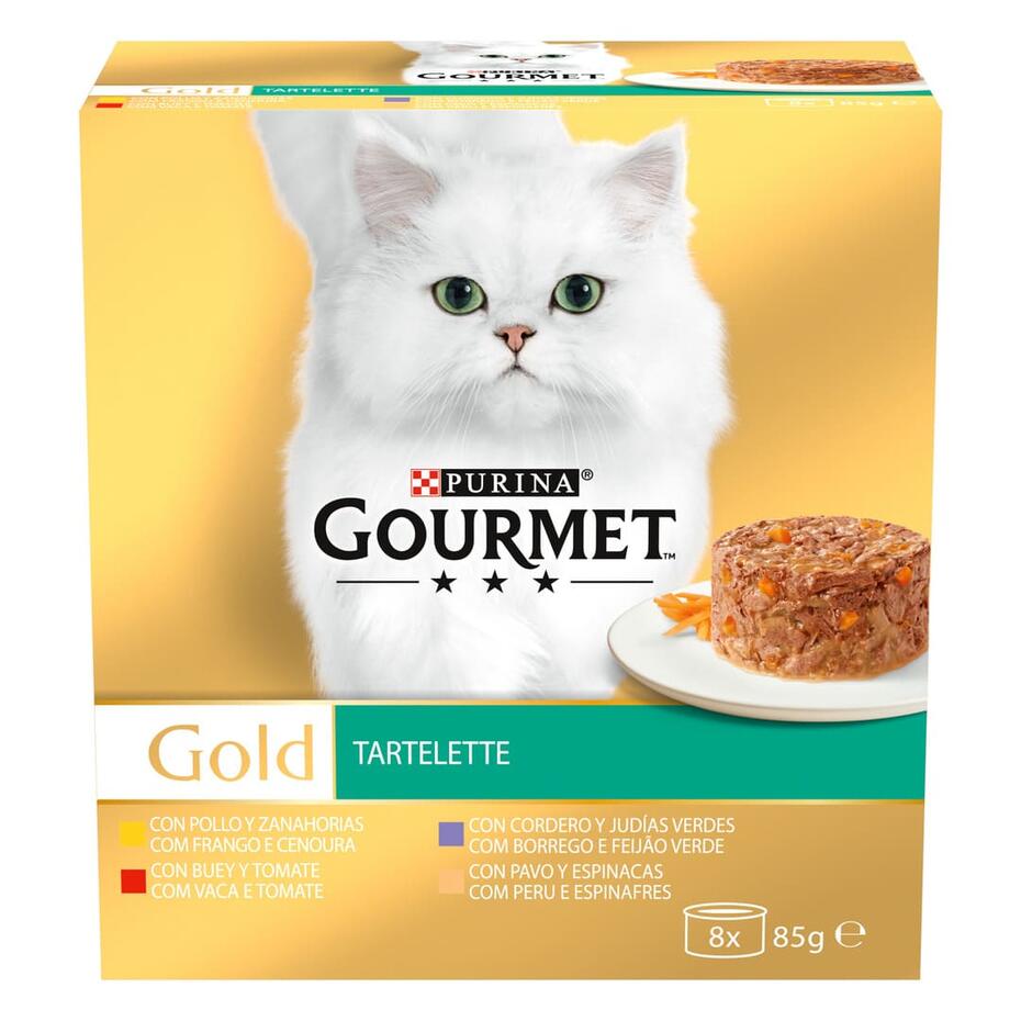 GOURMET Gold Tartelette - com Frango, com Vaca, com Borrego, com Peru