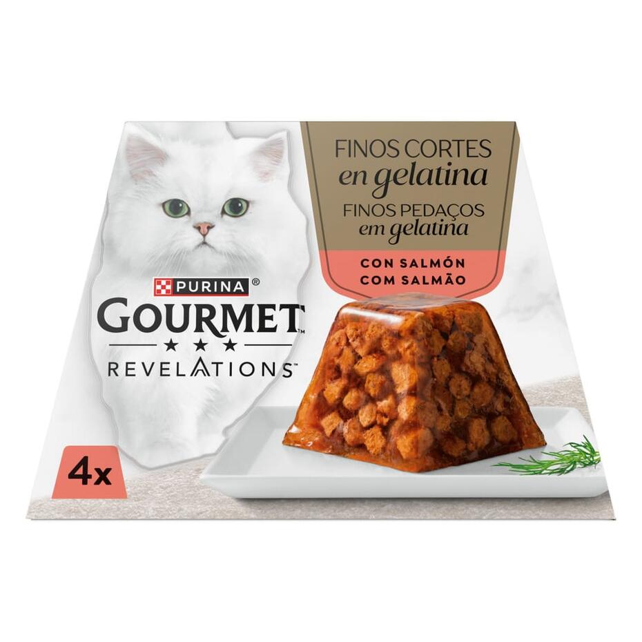 GOURMET Revelations Finos Pedaços em Gelatina Salmão