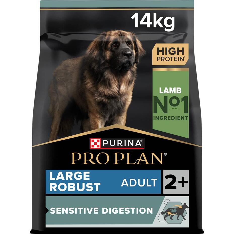 PRO PLAN Cão Adulto Porte Grande e Robusto Digestão Sensível Rico em Borrego