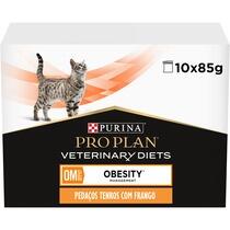 8445290093462 PRO PLAN VETERINARY DIETS Feline OM St/Ox Obesity Management Saquetas com Frango