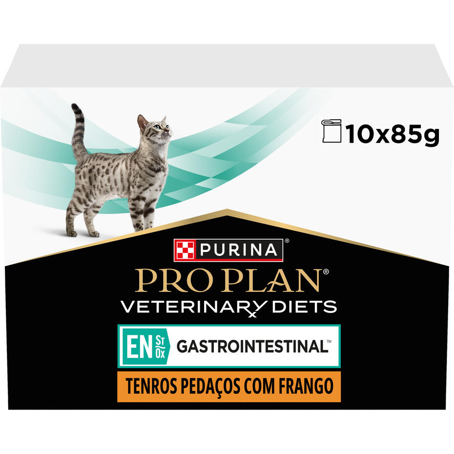 PRO PLAN VETERINARY DIETS Feline EN St/Ox Gastrointestinal Saquetas com Frango