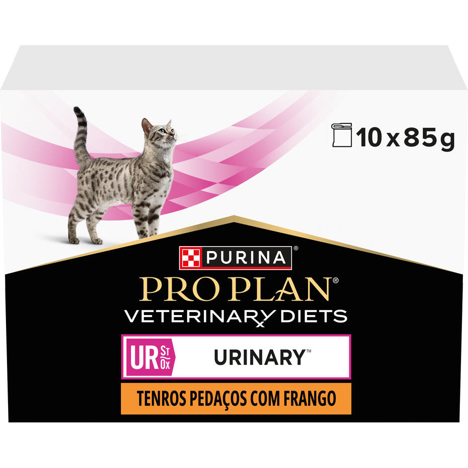 PRO PLAN VETERINARY DIETS Feline UR St/Ox Urinary Saquetas com Frango