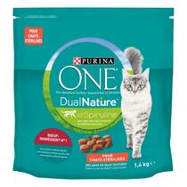PURINA ONE DualNature esterilizados com Espirulina - Rico em Vaca