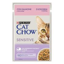 PURINA CAT CHOW Sensitive Com Salmão em Molho