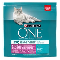 PURINA ONE Sterilcat Delicate - Rico em Peixe do Oceano e Cereais Integrais