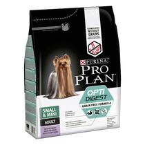 PRO PLAN Fórmula Grain Free / Sem Cereais Cão Adulto Porte Pequeno e Mini Digestão Sensível Rico em peru