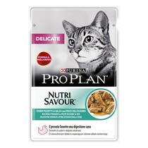 PRO PLAN DELICATE NutriSavour com peixe do oceano em molho