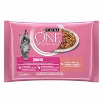 Gato Hum Purina ONE Junior Salmão 4x85g