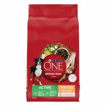 Cão Seco Purina ONE Medium Maxi Active Frango 7kg