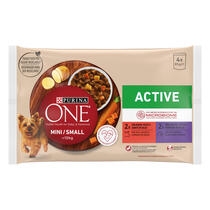 PURINA ONE Mini/Small Ativo Receitas em Molho - Vaca - Pato