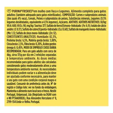 Comida Húmida para Gato Adulto FRISKIES Vaca | PURINA