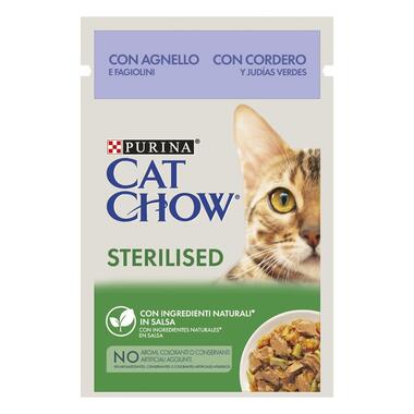 PURINA CAT CHOW Sterilised Com Borrego em Molho