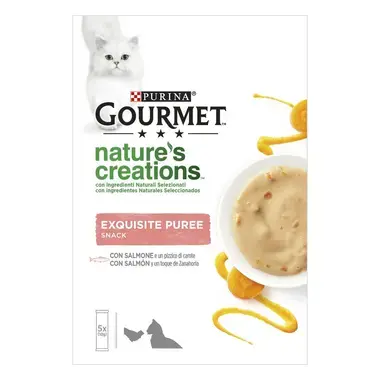 GOURMET Nature's Creations Snack Puré Com Salmão e uma pitada de Cenoura
