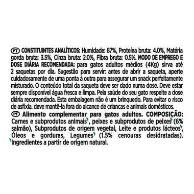 GOURMET Nature's Creations Snack Puré Com Salmão e uma pitada de Cenoura