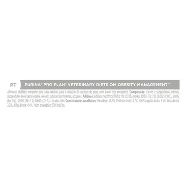 PRO PLAN VETERINARY DIETS Canine OM Obesity Management Mousse