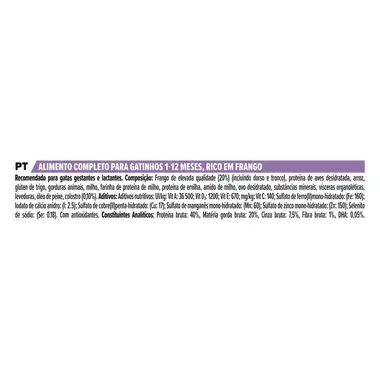PRO PLAN Kitten | Gatinhos 1-12 meses HEALTHY START Rico em Frango