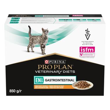 PRO PLAN VETERINARY DIETS Feline EN St/Ox Gastrointestinal Saquetas com Frango 