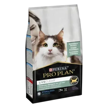 7613038046631 PRO PLAN LIVECLEAR Sterilised Senior 7+ Rico em Peru